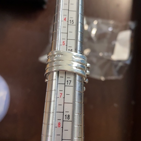 Zebra jasper sterling claw style ring size 6.25 - Picture 4 of 4